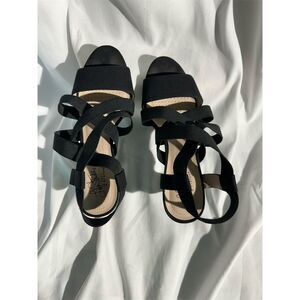 LifeStride Women's Charlotte Strappy High Heel Sandals Black Formal sz 6